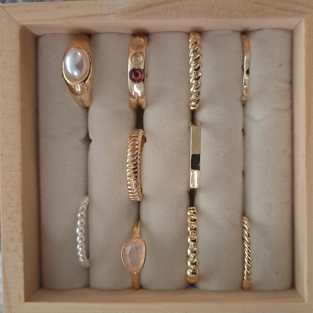 Torrid Gold Ring Sets Sz 10